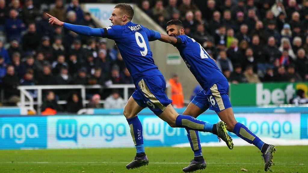 Jamie Vardy on onnistunut maalinteossa 10 perättäisessä Valioliiga-ottelussa.