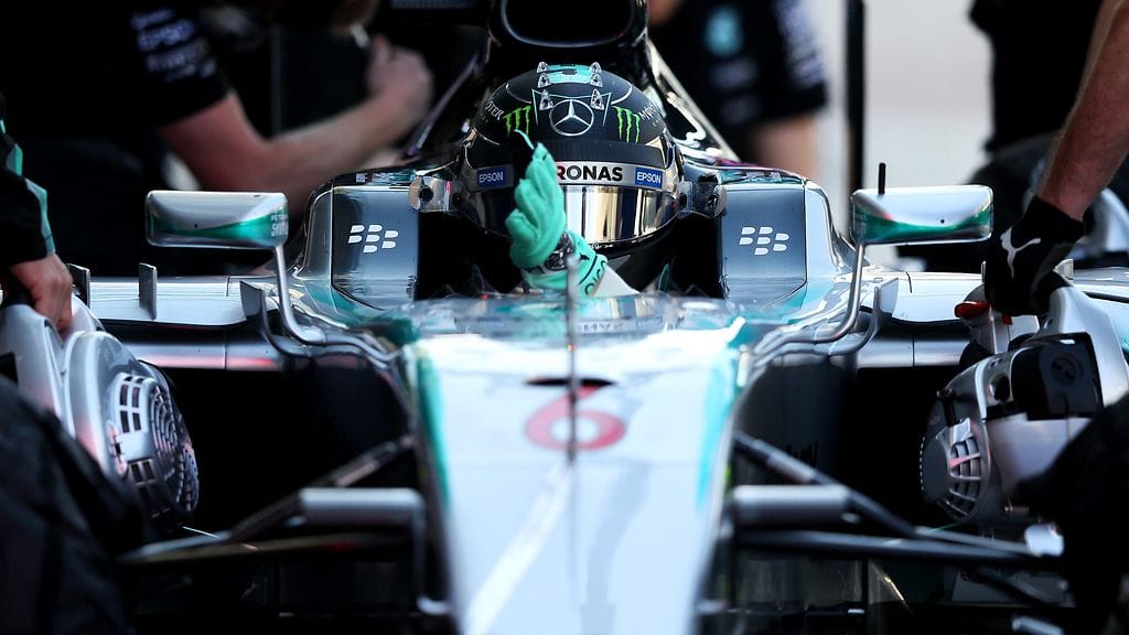 Nico Rosberg harjoituksissa perjantaina Abu Dhabissa.