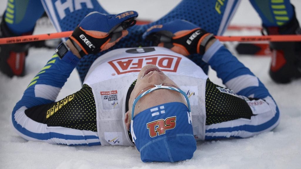 Iivo Niskanen oli fyysisesti poikki maalialueella.