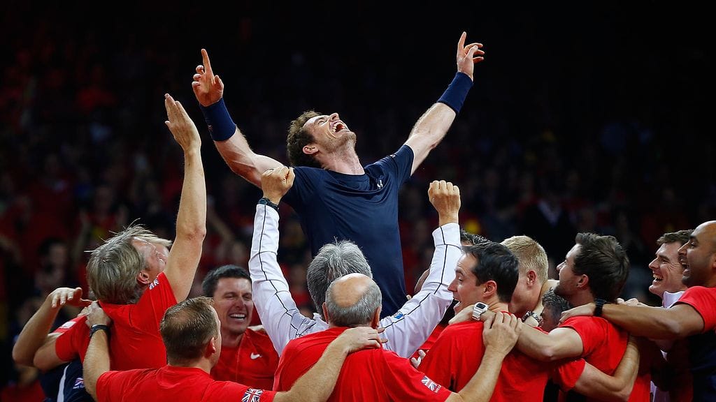 Andy Murray ja Ison-Britannian joukkue