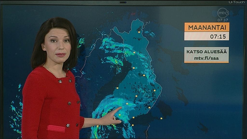 MTV Uutisten meteorologi Liisa Rintaniemi varoittaa tuulen voivan kaataa myös puita.