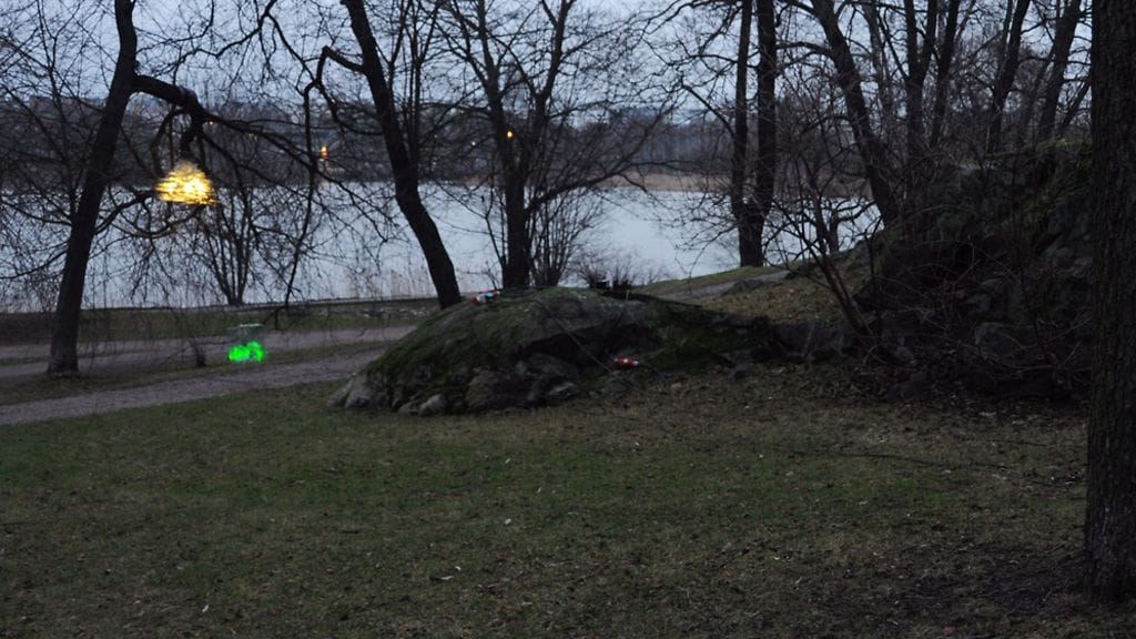 Poliisi kertoo ottaneensa rikoksesta epäillyn kiinni Hesperian puiston lähistöltä.