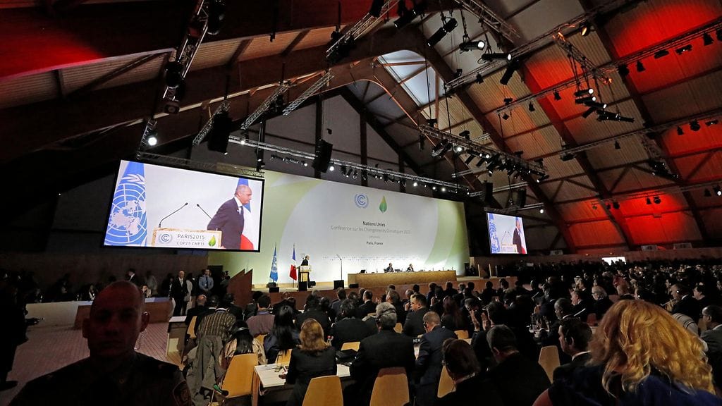 Cop21, ilmastokokous, Pariisi, kokoussali, Le Bourget