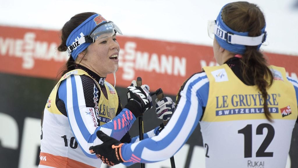 Krista Pärmäkoski ja Kerttu Niskanen olivat kärkikymmenikössä Rukan 10:n kilometrin perinteisellä.