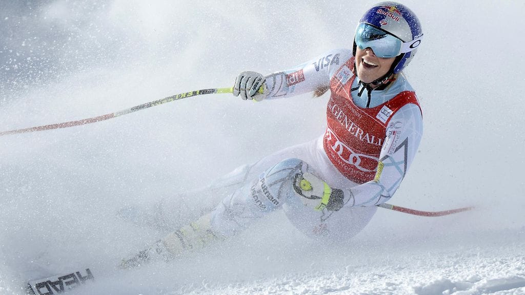Lindsey Vonn on voittanut kaksi kisaa peräjälkeen.