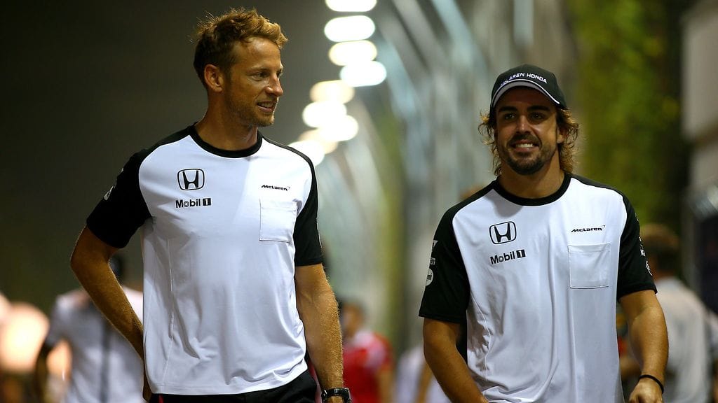 Jenson Button ja Fernando Alonso