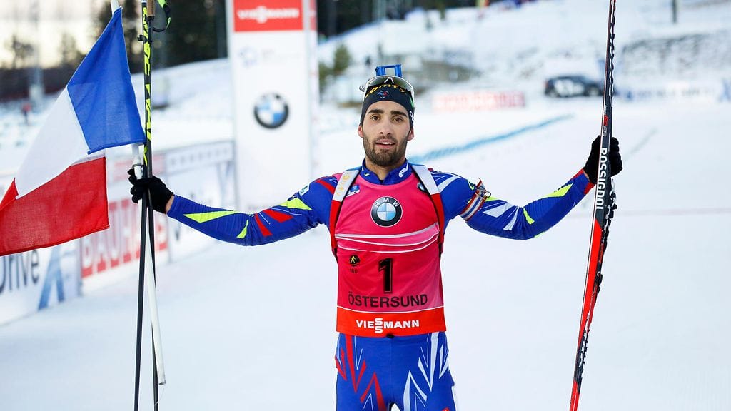 Martin Fourcade juhli tuplavoittoa Östersundissa.