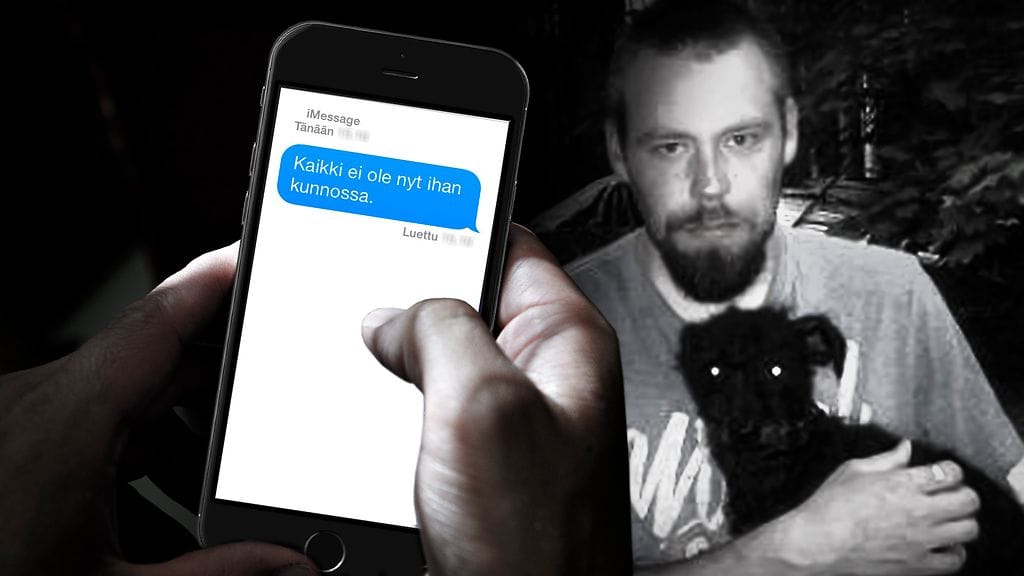 Sami Luostarinen lähetti sisarelleen tekstiviestin, jossa selvisi, ettei kaikki ollut kunnossa. Kuvituskuva.