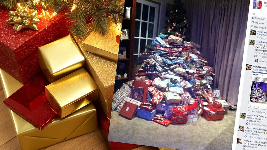 Perheenäiti julkaisi jouluisen kuvan sosiaalisessa mediassa. Onko tämä jo hieman liikaa?