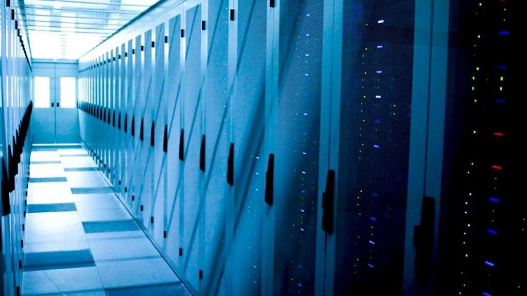 Kuvituskuva datakeskuksesta.