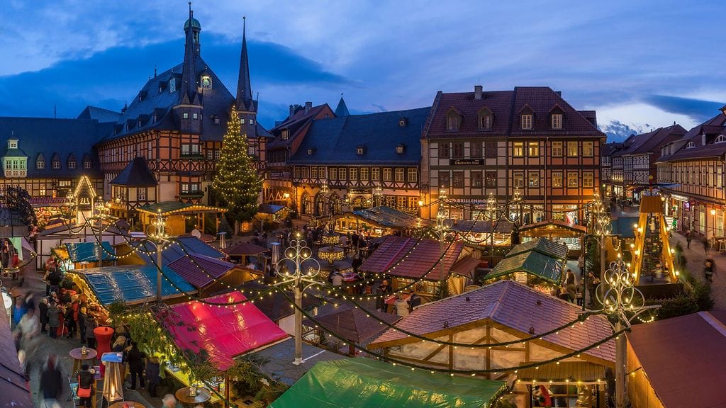 Braunschweigin joulutorin tunnelmaa Saksasta.