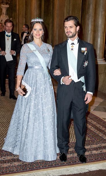 Nobel-illallinen Sofia ja Carl Philip