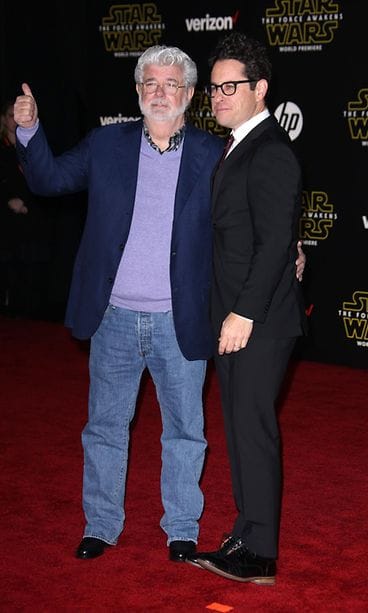Star Wars -kutsuvierasensi-ilta 14.12.2015 George Lucas ja J.J. Abrams