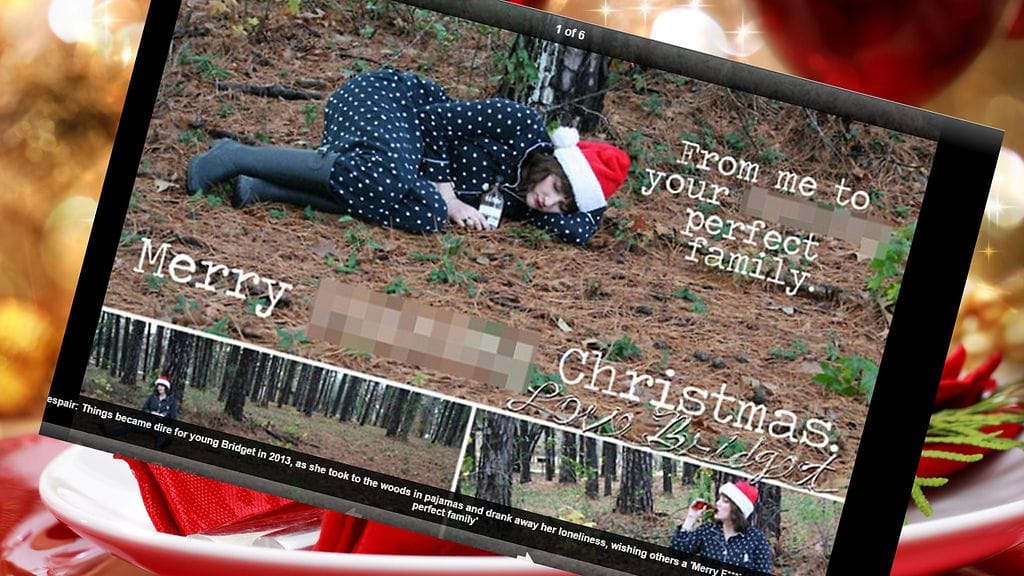 Perheen viimeiseksi naimattomaksi lapseksi jäänyt Bridget päätti irvailla suvulleen vuosittaisella joulutervehdyksellään. – "tässä minulta v**un täydelliselle perheellenne", hän toivottaa.