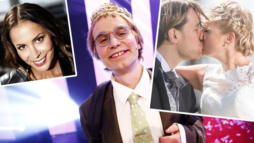 Possen Jenni Dahlman (vas.), Putouksen Pikkuvanhanen eli Joonas Nordman ja Ensitreffit alttarilla -sarjan Olli ja Miia.