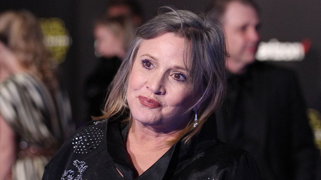 Star Wars -kutsuvierasensi-ilta 14.12.2015 Carrie Fisher 2