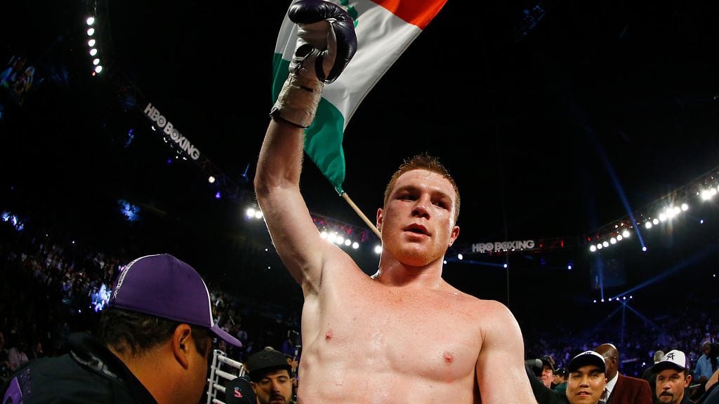 Meksikolainen Saul "Canelo" Alvarez WBC-liiton keskisarjan maailmanmestari.