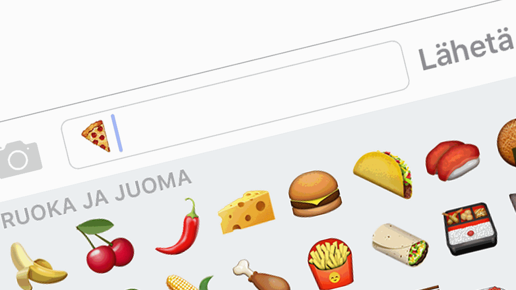 Pizza-emoji menemään ja sitten vain odottelemaan kotiinkuljetusta! Näin ainakin Australiassa.