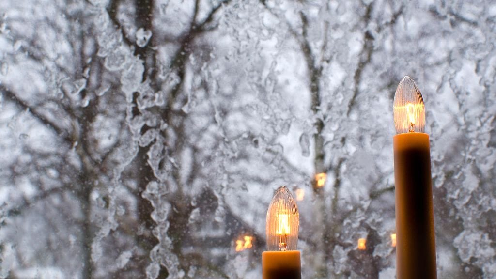 kynttilät, joulu, ikkuna