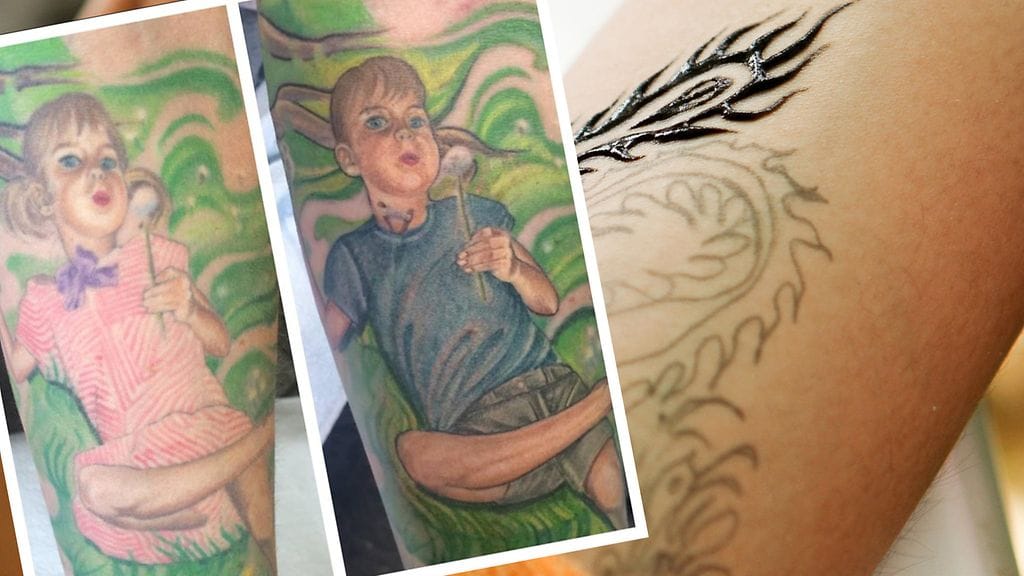 Kuvakaappaus Facebook: Tatuointiin tehdyt korjaukset ovat kunnianosoitus perheen transsukupuoliselle pojalle.
