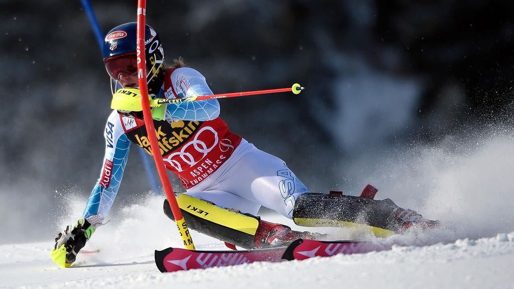 Mikaela Shiffrin voitti marraskuun lopulla kaksi pujottelukisaa Aspenissa.