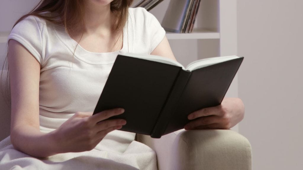 nainen, lukea, kirja