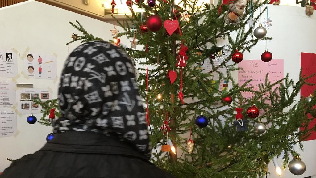 Joulukuusi turvapaikanhakija