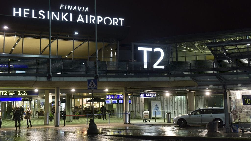 Finavian lentokenttä Helsinki-Vantaa.