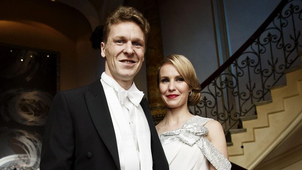 Toni ja Heidi Nieminen Linnan juhlien jatkoilla 2015.