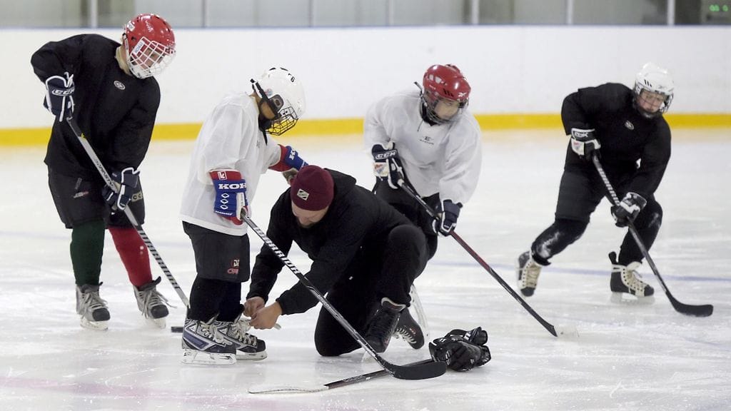 Iceheartsin jääharjoitukset Vuosaaren jäähallissa Helsingissä 17. joulukuuta 2015.