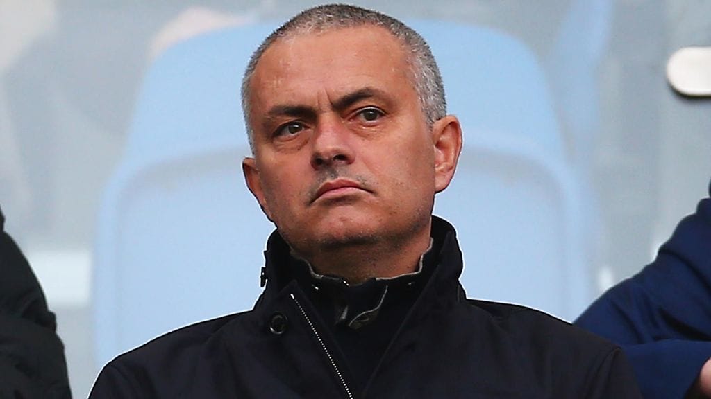 Jose Mourinho oli lauantaina katsomassa Brightonin Championship-ottelua.