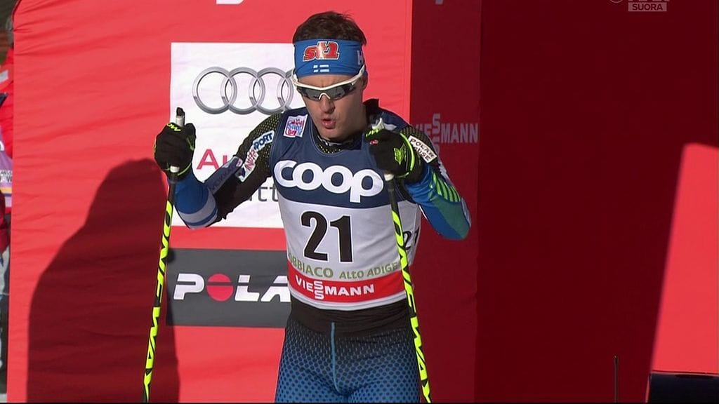 Sami Jauhojärvi Toblachin startissa.