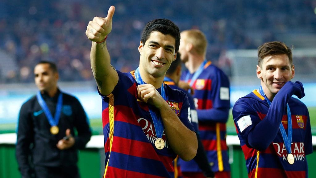 Luis Suarez ja Lionel Messi