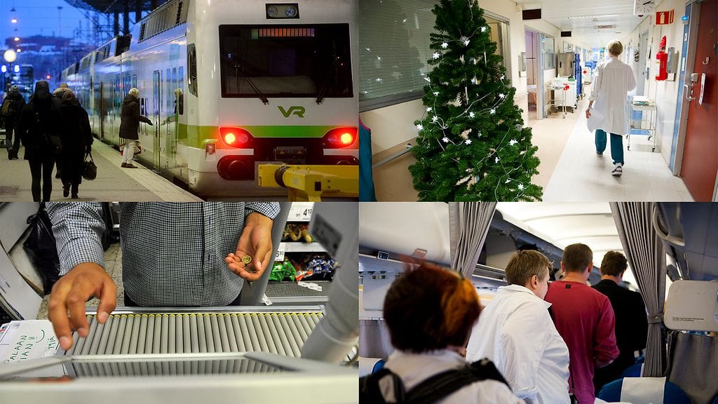 Studio55.fin haastattelemat työntekijät kertoivat, että joulun tunnelma tuntuu myös töissä. Kuvituskuva.