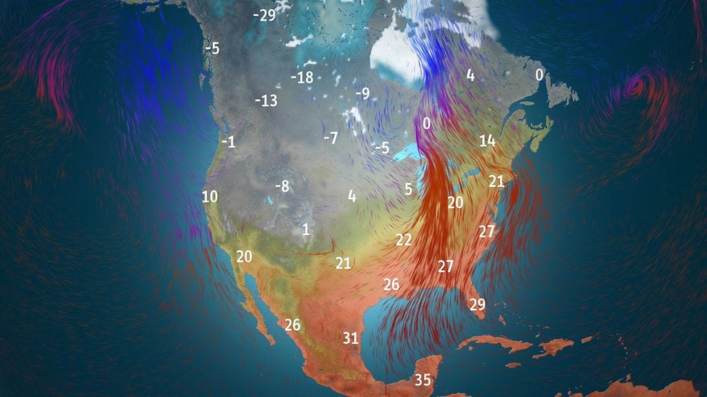 Sääkuva joulu yhdysvallat