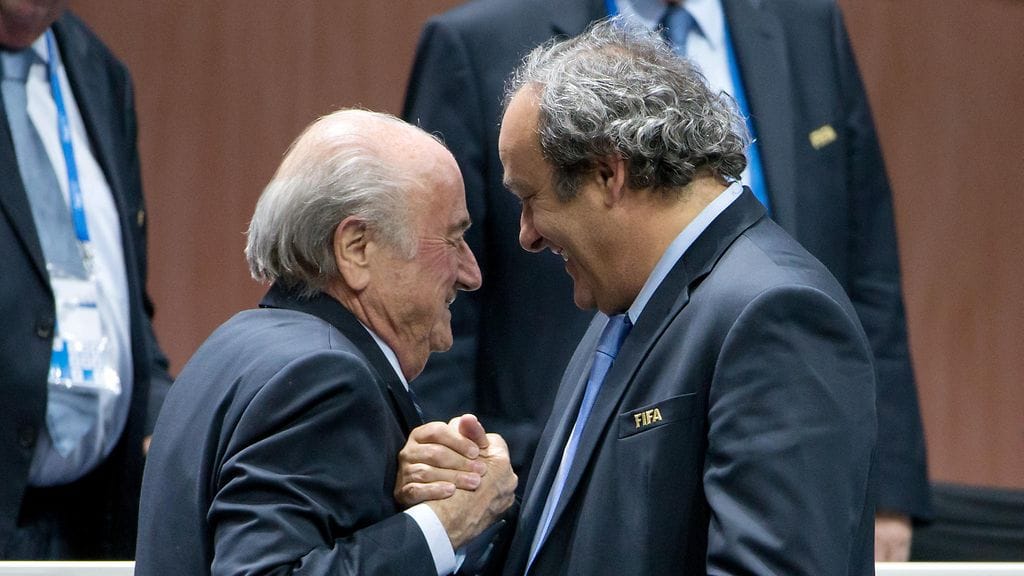 Sepp Blatter ja Michel Platini