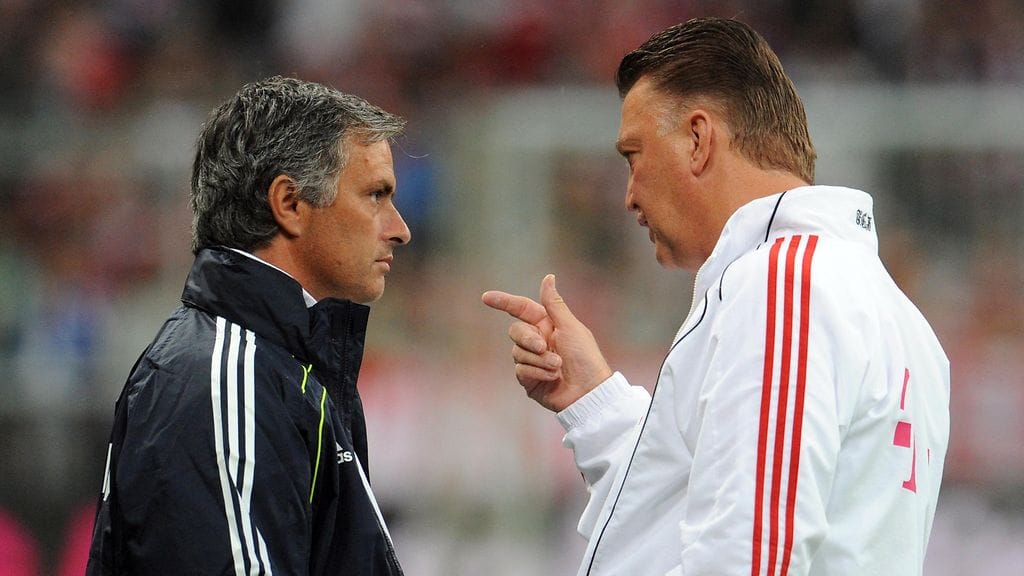 Jose Mourinho (Real Madrid) ja Louis van Gaal (FC Bayern) kohtasivat vuonna 2010.