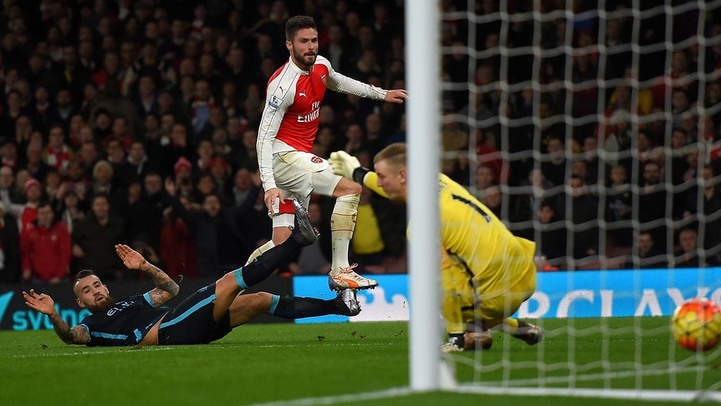 Olivier Giroud onnistui taas maalinteossa.