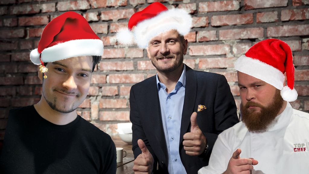 Henri Alén, Hans Välimäki, Akseli Herlevi, Meri-Tuuli Lindström ja Jaakko Sorsa kertoivat Makuja.fi:lle rakkaimmat jouluruokamuistonsa.