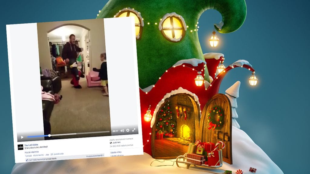 Kuvakaappaus videosta Facebookista.