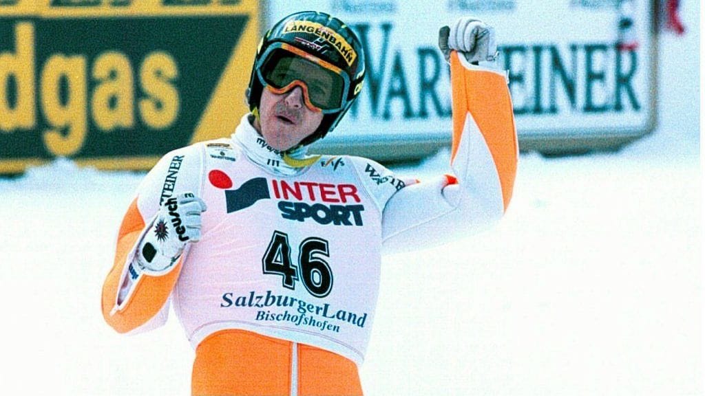 Jens Weissflog voitti kymmenennen mäkiviikon osakilpailunsa Bischofshofenissa 1996.
