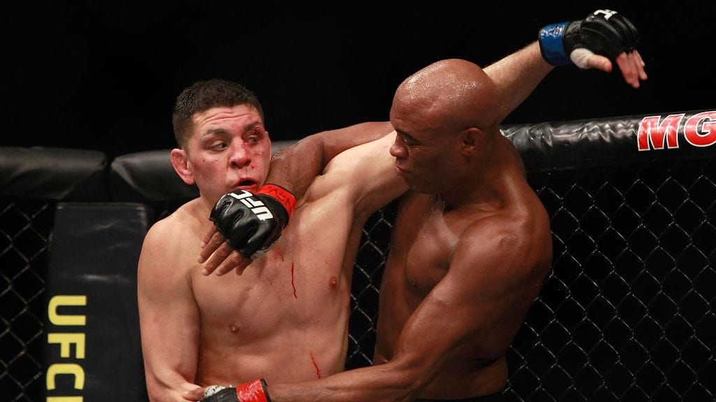 Nick Diaz (vas.) hävisi Anderson Silvalle tammikuussa. Ottelu poiki Silvalle kilpailukiellon.