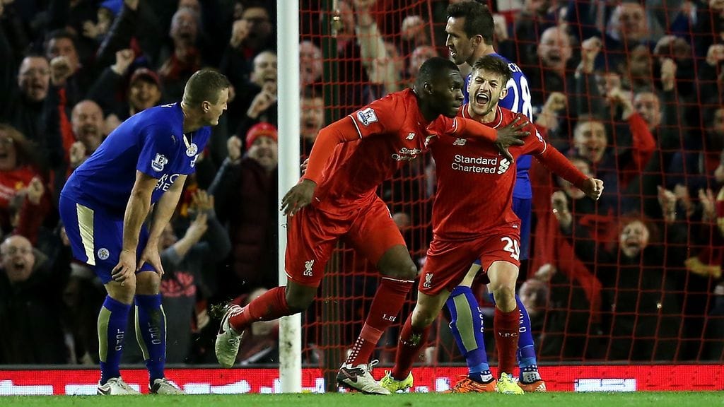 Christian Benteke viimeisteli Liverpoolin 1-0-voittomaalin.