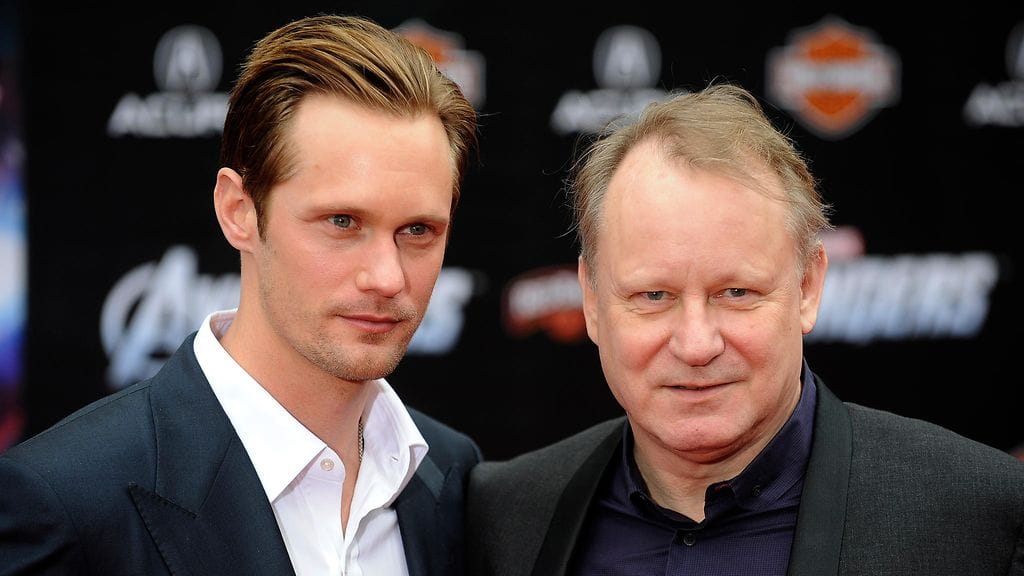 Alexander ja Stellan Skarsgård vuonna 2012