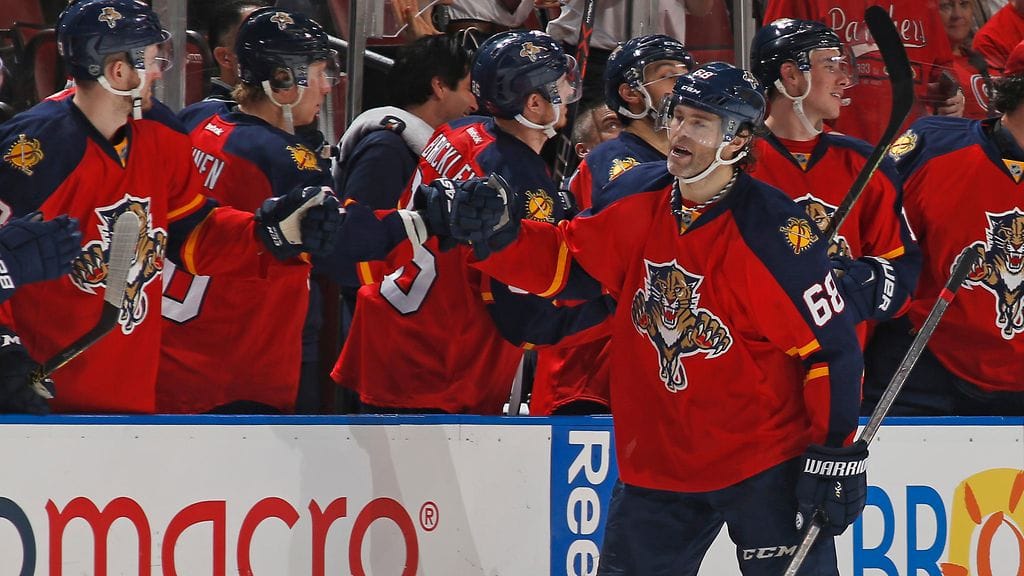 Ikinuori Jaromir Jagr nauttii pelaamisesta Floridassa.