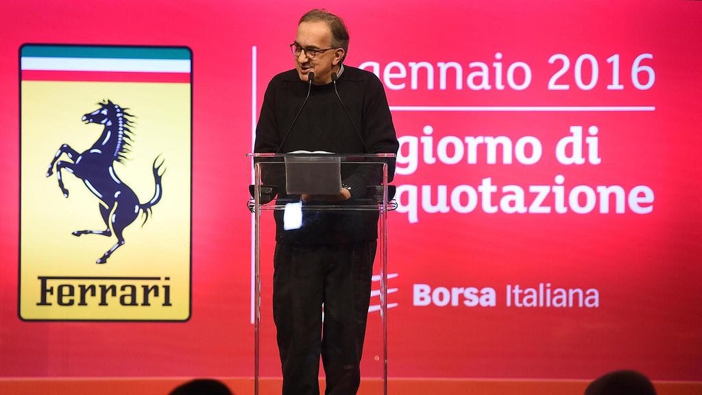 Ferrarin puheenjohtaja Sergio Marchionne