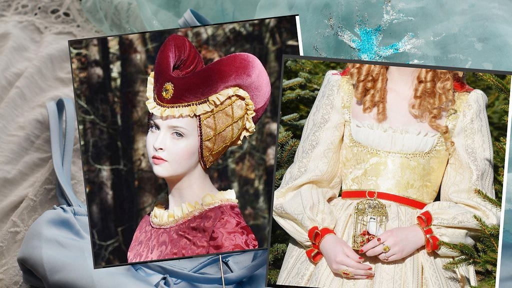 Vasta muutaman vuoden omepelua harrastaneen tytön puvut aiheuttavat ihmetystä.