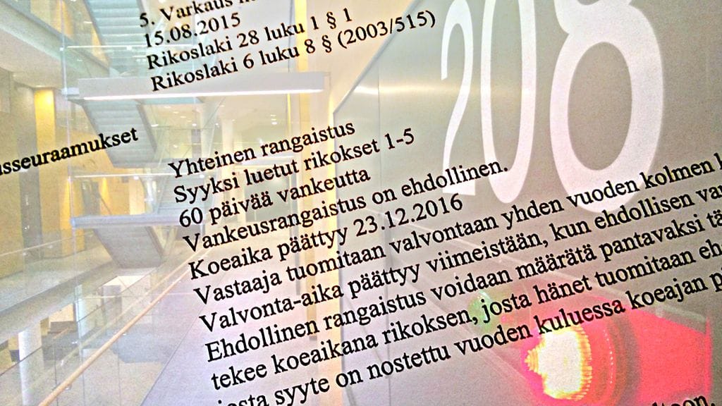 Käräjäoikeus antoi päätöksen juuri joulun alla.