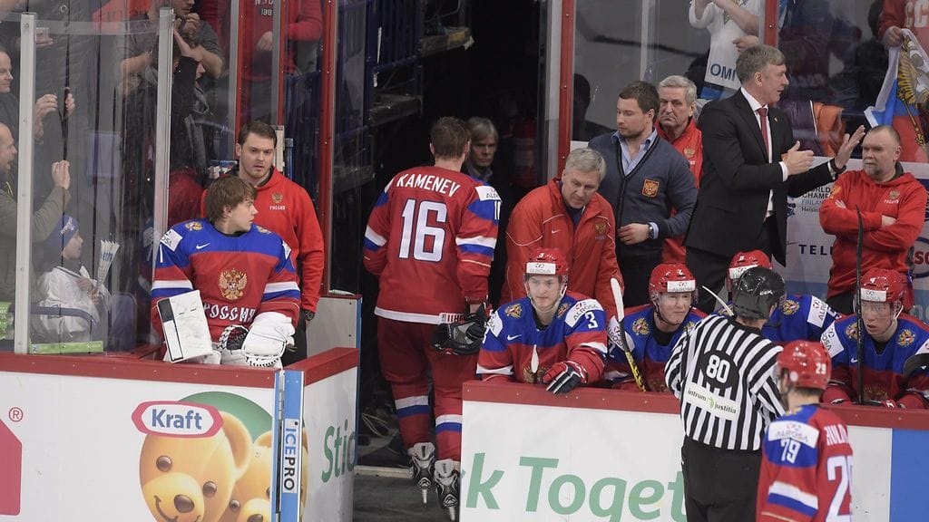 Vladislav Kamenev lähetettiin pelistä ulos.