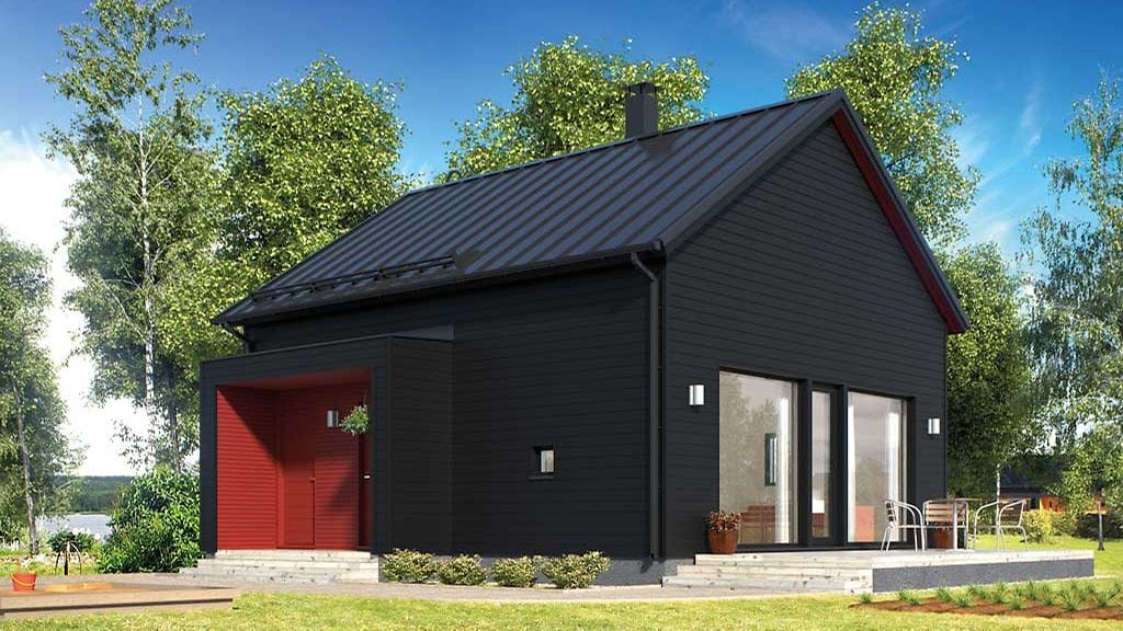 Kastellin 49-neliöisessä mallissa on suurempi huonekorkeus.